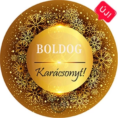 díszített ostyalap